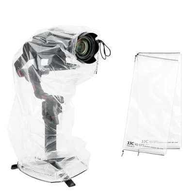 Bild av 2 pack kamera regnrock för DSLR kameror och stabilisator, klar gimbalstabilisator regnskydd DJI RS 4 Pro/4/3/Mini Pro/2 &amp; RSC 2, Ronin SC S, Weebill 3S, Crane M2S, regn dammskydd