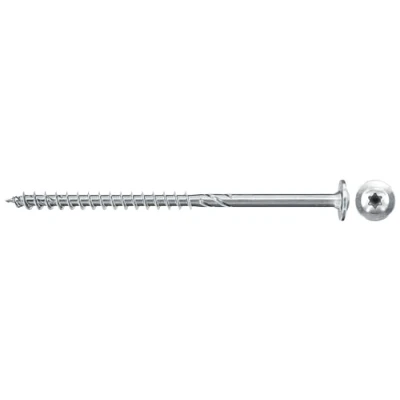 Bild av fischer PowerFast FPF II WT25P inramningsskruvar, 5,0 x 100, galvaniserad beläggning, delvis gängad, skivhuvud med T25 Torx fotavtryck/låda 100 st