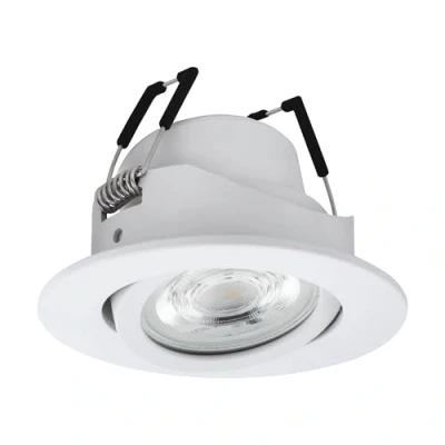 Bild av EGLO connect.z Smart Home LED inbyggnadsspot Saliceto Z, Ø 88 mm, ZigBee, app och röststyrning, ljusfärg justerbar, dimbar, aluminiuminbyggnadsspot vit