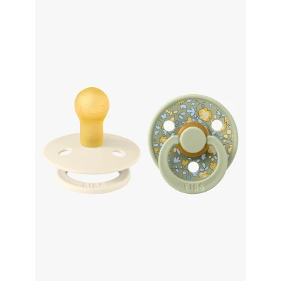 Bild av BIBS x Liberty Colour Napp 2 Pack Latex Stl 1 Rund, Eloise/Sage Mix