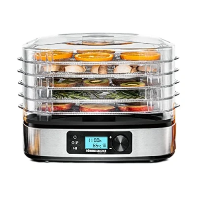 Bild av ROMMELSBACHER Dörrmatta DA 3505 torkgolv, dörryta 0,42 m², temperaturval från 35 C till 75 C, 36 timmars timer, automatisk avstängning, 2 flingformar, låsformar, 350 watt, rostfritt stål