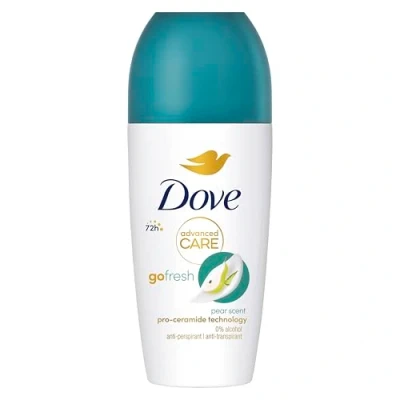 Bild av Dove, Deodorant Roll On Advanced Care Päron och Aloe, Antiperspirant Deodorant, Delikat Formel med Triple Moisturizing Action, Skydd upp till 48 timmar, för män kvinnor, 6 stycken på 50