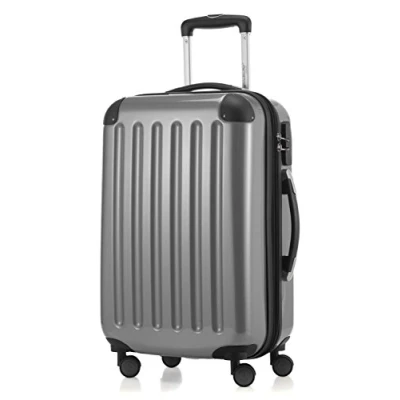 Bild av HAUPTSTADTKOFFER Alex bagage Resväska hård sida spinnvagn 4 hjul expanderbar, SILVER, 55 cm,