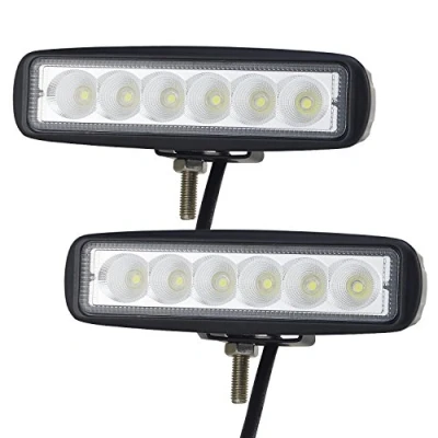 Bild av AUXTINGS 2 st 6 tum 15 cm 18W översvämning LED arbetsbelysning terrängbilar SUV 4WD kör dimstrålkastare