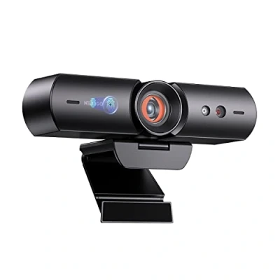 Bild av NexiGo HelloCam, 1080p webbkamera med Windows Hello och Microphone, sann integritet patenterad automatisk slutare, ansiktsförbättring, HD USB för PC, videosamtal, inspelning,