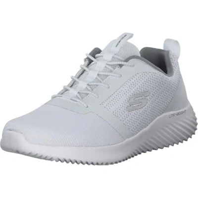 Bild av Skechers Bounder träningsskor för män, Vitt nät PU trim, 46 EU