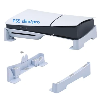 Bild av Mcbazel PS5 smalt horisontellt stativ för Slim Disc/Digital Editione Playstation 5 hållare liggande kompatibel med digital/UHD konsol