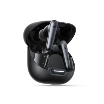 Bild av soundcore by Anker Liberty 4 NC Bluetooth hörlurar med brusreducering, 98,5% adaptiv för öron och miljö, 50 H uppspelning (svart) (renoverad)