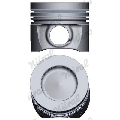 Bild av NÜRAL 87 443108 10 Piston 85,6 avec canal de refroidissement, porte segment, pour bielle trapézoïdale PEUGEOT: 308 II 3/5 portes, 5008 I