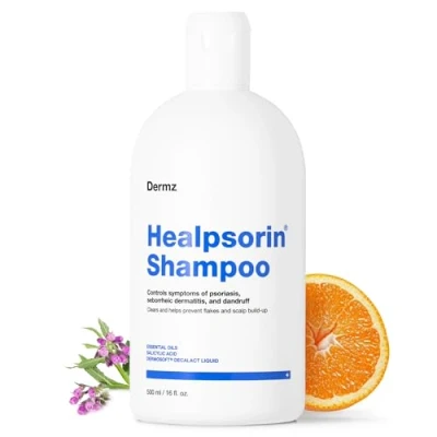 Bild av Healpsorin psoriasis schampo 500 ml med salicylsyra hjälper till att lindra symtomen på psoriasis, eksem, seborrheisk dermatit, hudklåda och mjäll