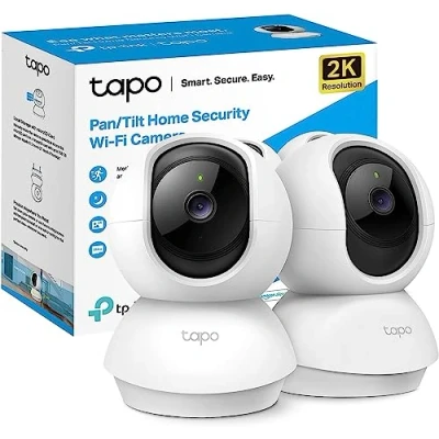 Bild av Tapo C210 2 Pack inomhus wifi övervakningskamera, personupptäckt, tvåvägsljud, kompatibel med Alexa och Google Assistant, för bebis/husdjur