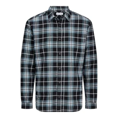 Bild av JACK&amp;JONES PLUS Jjjoshua fall flanellskjorta Ls Pls fritidsskjorta, Goblin Blue, 6XL