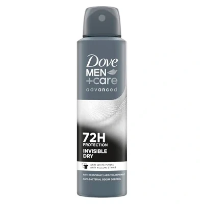 Bild av Dove Deodorant Men + Care Invisible Dry Spray Advanced Care, för män, med 1/4 fuktgivande kräm, och fläckbeständig formel, skydd upp till 72 timmar, 6 stycken på 150 ml