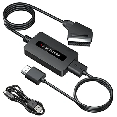 Bild av SUNNATCH Scart till HDMI omvandlare med och kabel, manlig to adapter, omvandlare, Input utgångsomvandlare