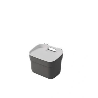 Bild av CURVER Tri 5L &quot;Ready To Collect&quot; soptunna kan användas som kompost med väggfäste för vägg eller dörr kök, badrum, tvättstuga 100% återvunnen antracit