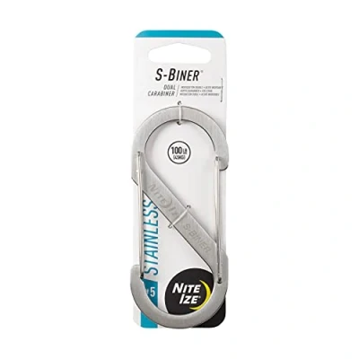Bild av Nite Ize Uni stål NI SB5 03 11 karbinhake S Biner storlek 5 111 mm x 49 1 st, silver,