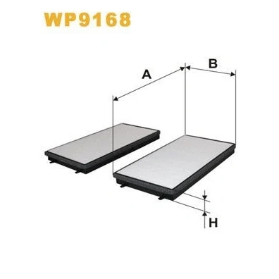 Bild av WIX FILTERS WP9168 Filtre d&#039;habitacle à particules 322 172 30 BMW: 7, ROLLS ROYCE: Phantom VII, VIII