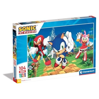 Bild av Clementoni Jigsaw Puzzle Super Color Maxi Sonic 104pcs. Golv