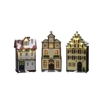 Bild av Konstsmide 4308 000 LED Szenerie House Set om 3 Amber (RGB) Timer, med strömbrytare