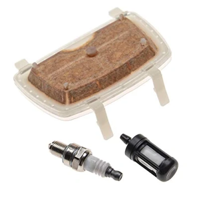 Bild av vhbw Luftfilter, bränslefilter, tändstift kompatibel med Stihl MS 171, 181, 201, 211 motorsåg, såg reparationssats