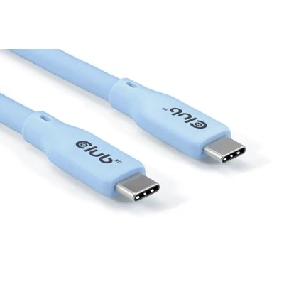 Bild av Club3D Lifestyle USB C PD 240 W kabel 20 Gbps, 2 m, blå