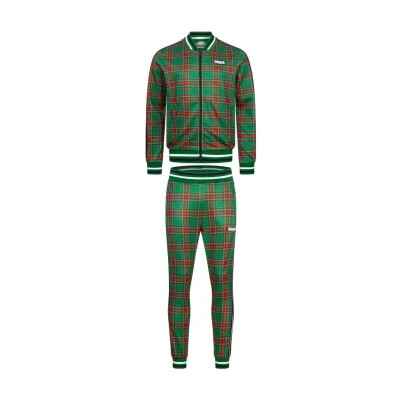 Bild av Lonsdale Edgware tracksuit för män, Grön/röd/svart/vit, L