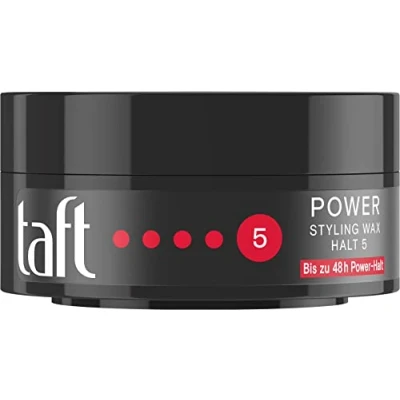 Bild av Taft Styling Wax Power med stadga 5 (75 ml), strukturerad som ett hårvax och håller en hårgel utan att limma, för upp till 48 h