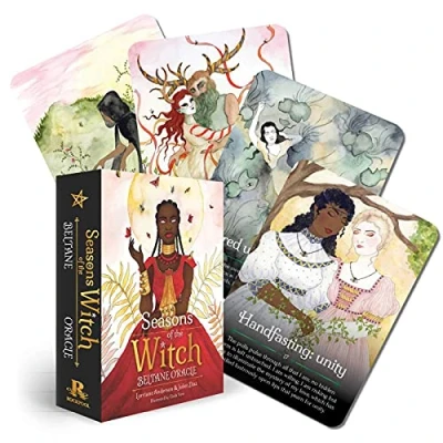 Bild av Seasons of the Witch: Beltane Oracle: (44 Gilded Edge Cards and 144 Page Book)