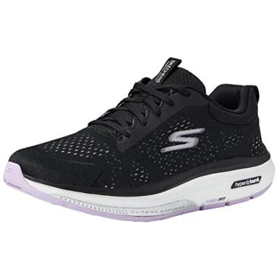 Bild av Skechers Dam 124933 Bklv träningsskor, Svart textil lavendel trim, 41 EU