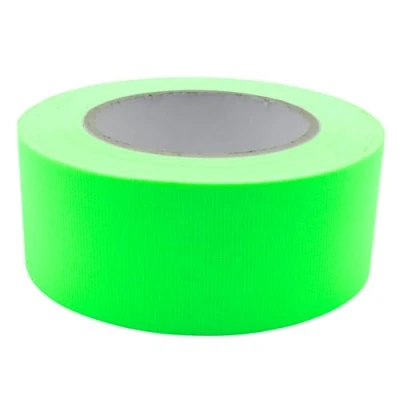 Bild av UV FLOOR fluorescerande grönt självhäftande lim 50 mm x 25 m premium kvalitet tillbehör fest dekorativ tejp