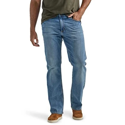 Bild av Wrangler Authentics Män Relaxed Fit Boot Cut De Corte/Holgadon Jeans, Riptide, 36W / 34L