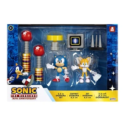 Bild av Sonic The Hedgehog 2,5 tum figurer, solid, flerfärgad, 25 x 6,75 7
