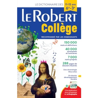 Bild av Dictionnaire Le Robert Collège 11/15 ans 6e 5e 4e 3e: Monolingual French Dictionary for College Students