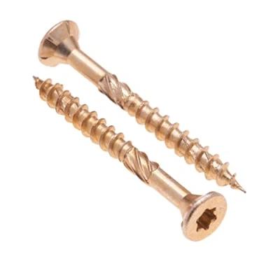 Bild av 4.5mm Träskruvar Självgängande Torx Kolstål gul med Zinkpläterad Multi Purpose Timber Use Flat Head (Låda 250 St) Storlek: x 40mm