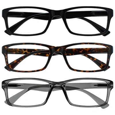 Bild av The Reading Glasses Company Unisex PEP läsglas, svart brun grå, 3,50 dioptrier