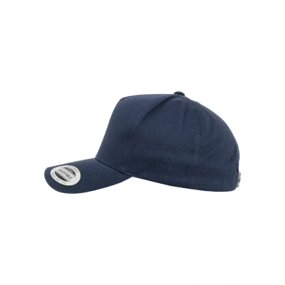 Bild av Flexfit 5PANEL Curved Classic Snapback Keps, Storlek: One Size, Navy