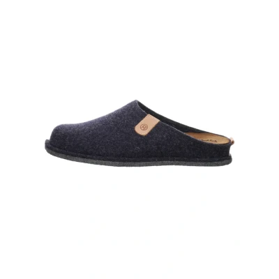 Bild av Rohde herrtofflor tofflor mjuk filt utbytbar fotbädd Lucca H 6940, 56 ocean, 40 EU bred