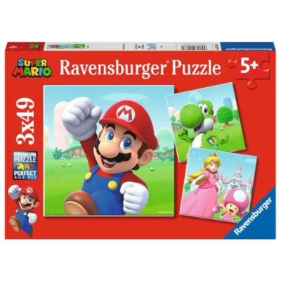 Bild av Ravensburger Pussel Super Mario, 3X49 Bitar