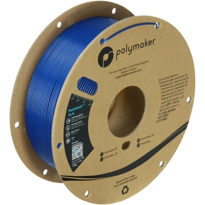 Bild av Polymaker PA12004 filament PolySonic™ PLA blue High Speed / 1.75 mm 1kg 3D skrivare plast Highspeed 1000 g Blå