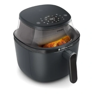 Bild av Philips Airfryer 3000 Series 4.2L, Matlagningsfönster, 16 i 1 Airfryer, RapidAir Plus teknik, Fettreducering, HomeID Receptapp, Lätt att rengöra (NA320/00)