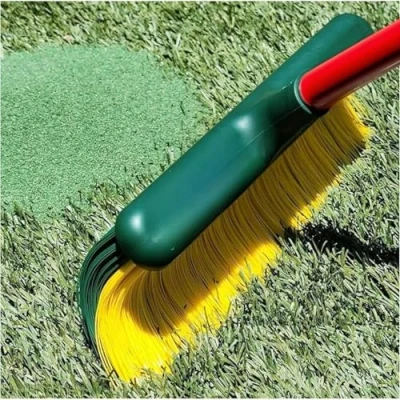 Bild av Konstgräsmatta borste kompatibel med universell stick, konstgjord gräsmatta sopborste eller räfsa konstgräs utan handtag. Perfekt trädgårdstillbehör.