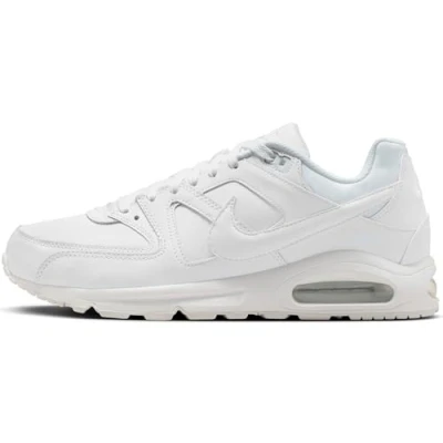 Bild av Nike Män Air Max Command läder låg topp, vit metallisk silver 40 EU
