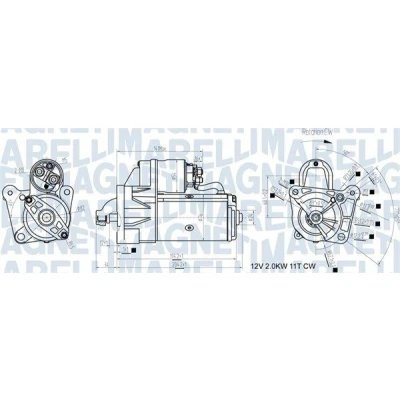 Bild av Startmotor MAGNETI MARELLI 063721193010