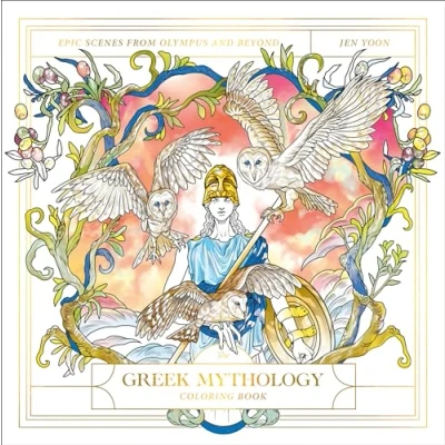 Bild av The Greek Mythology Coloring Book: Epic Scenes from Olympus and Beyond
