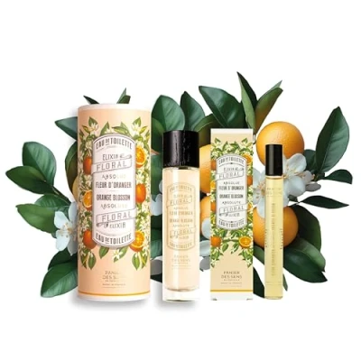 Bild av Present till kvinnor Panier des Sens roll on parfym dam apelsinblomma damdoft kropp och hår blommig doft Eau de Parfum aux Absolues 50 ml 10 m