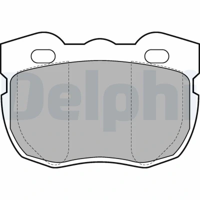 Bild av DELPHI LP599 Jeu de plaquettes frein contact signal d&#039;usure inclus avec tôle anti bruit sans accessoires LAND ROVER: Range Rover 1, Defender SUV