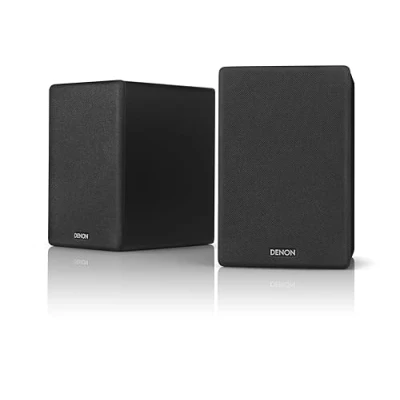 Bild av Denon SCN10 högtalare, tvåvägs HiFi högtalare för TV ljudsystem, 2 x 65 W, kompatibel med mottagare och förstärkare, elegant design svart SCN10BKEM