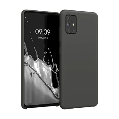 Bild av kwmobile Fodral kompatibelt med Samsung Galaxy A51 mjukt skyddande TPU silikonfodral matt svart
