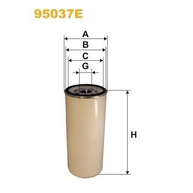 Bild av WIX FILTERS 95037E Filtre à Carburant vissé VOLVO: FM 9, 12, FH 16, RENAULT TRUCKS: Kerax, Premium, Magnum