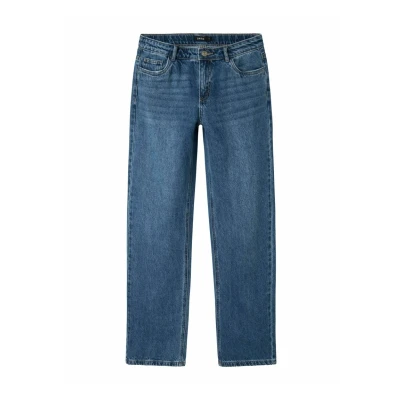 Bild av Name IT flicka Nlfkim DNM Lw rak byxa Noos jeans, Mörkblå denim, 164